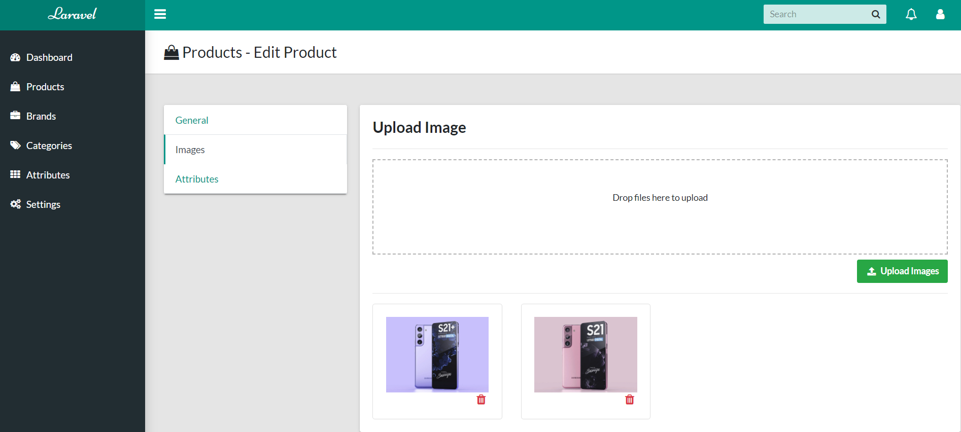 The edit product display